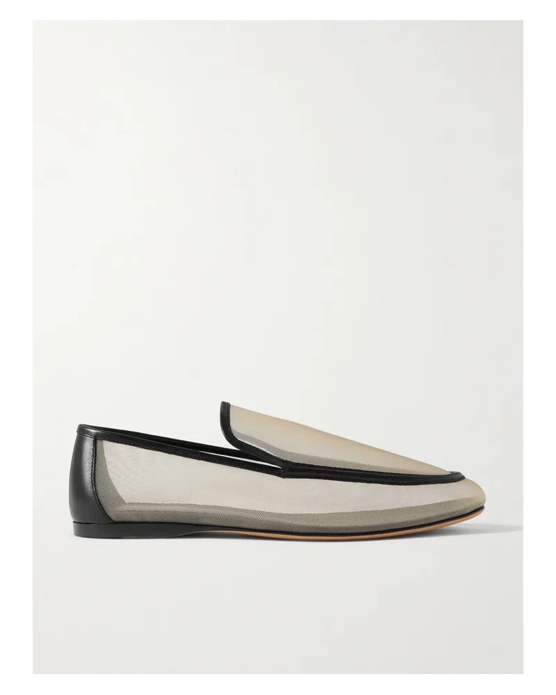 KHAITE Alessio Loafers Aus Mesh Mit Lederbesätzen - Neutral Neutral