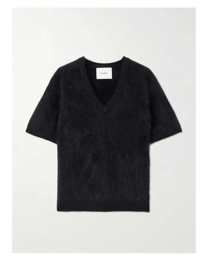 Lisa Yang Lovisa Brushed-cashmere Sweater - Black Black
