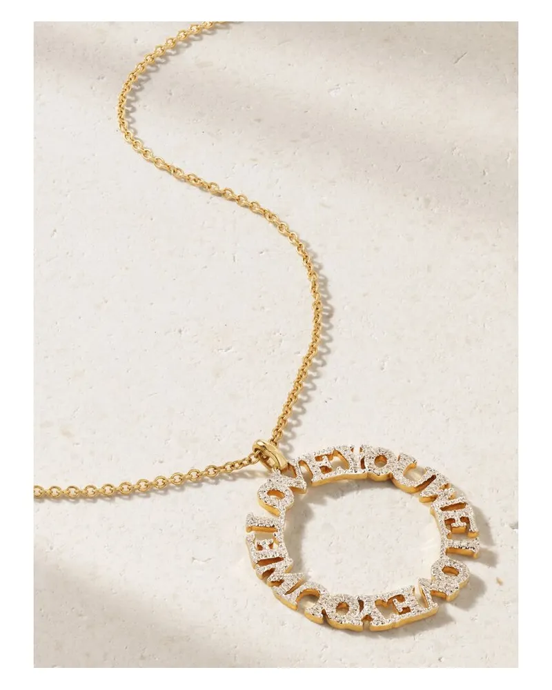 Yvonne Léon Kette Aus 9 Karat Gold Mit Diamanten Gold