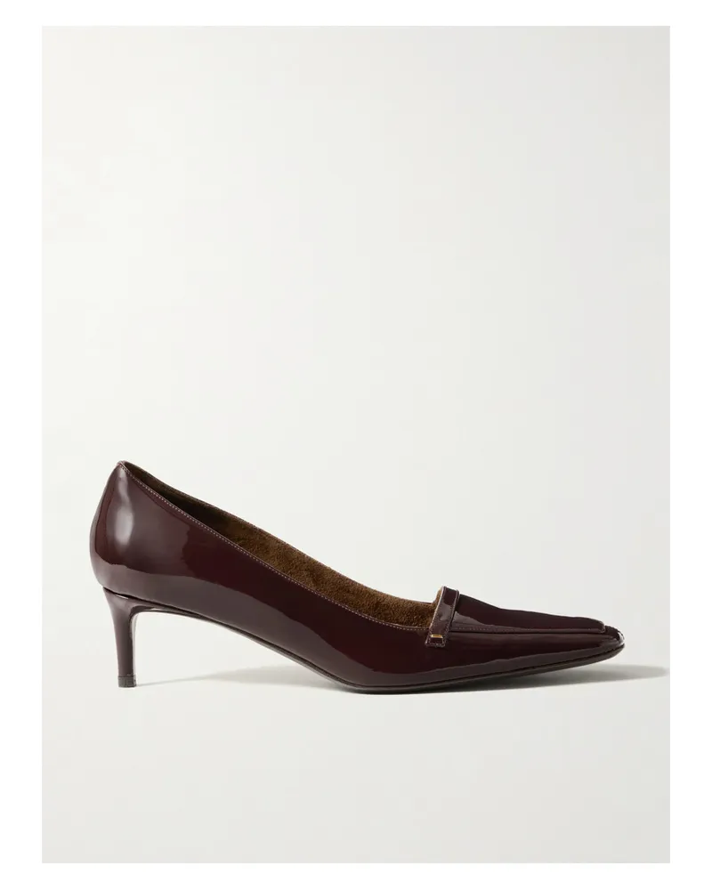 KHAITE Celia Pumps Aus Lackleder - Burgunder Burgunder
