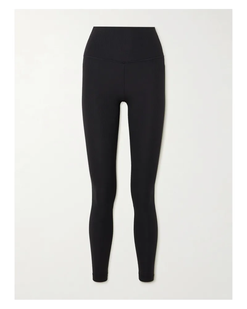 LULULEMON Align™ Hoch Sitzende Leggings aus Geripptem Nulu™-material - 63,5 Cm Schwarz