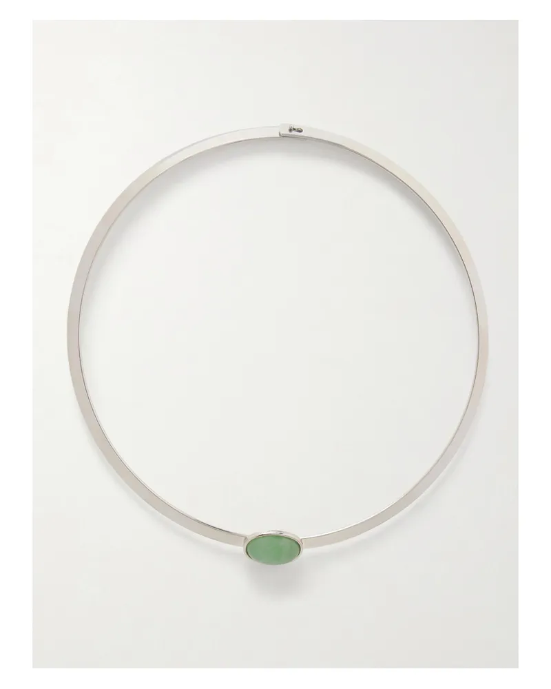 Jennifer Behr Elaine Gold-plated Aventurine Cuff - Green Green