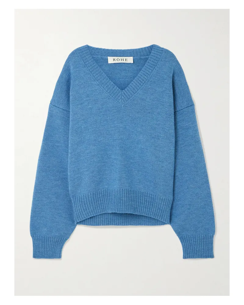 Róhe Wool Sweater - Blue Blue