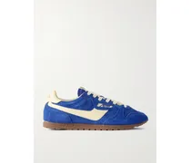 Windspin Sneakers Aus Gebürstetem Veloursleder Mit Lederbesätzen - Blau