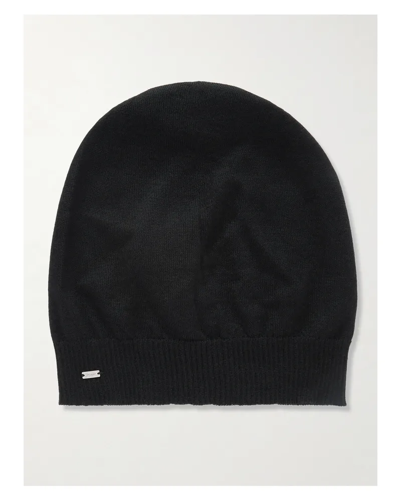 Saint Laurent Beanie Aus Kaschmir - Schwarz Schwarz