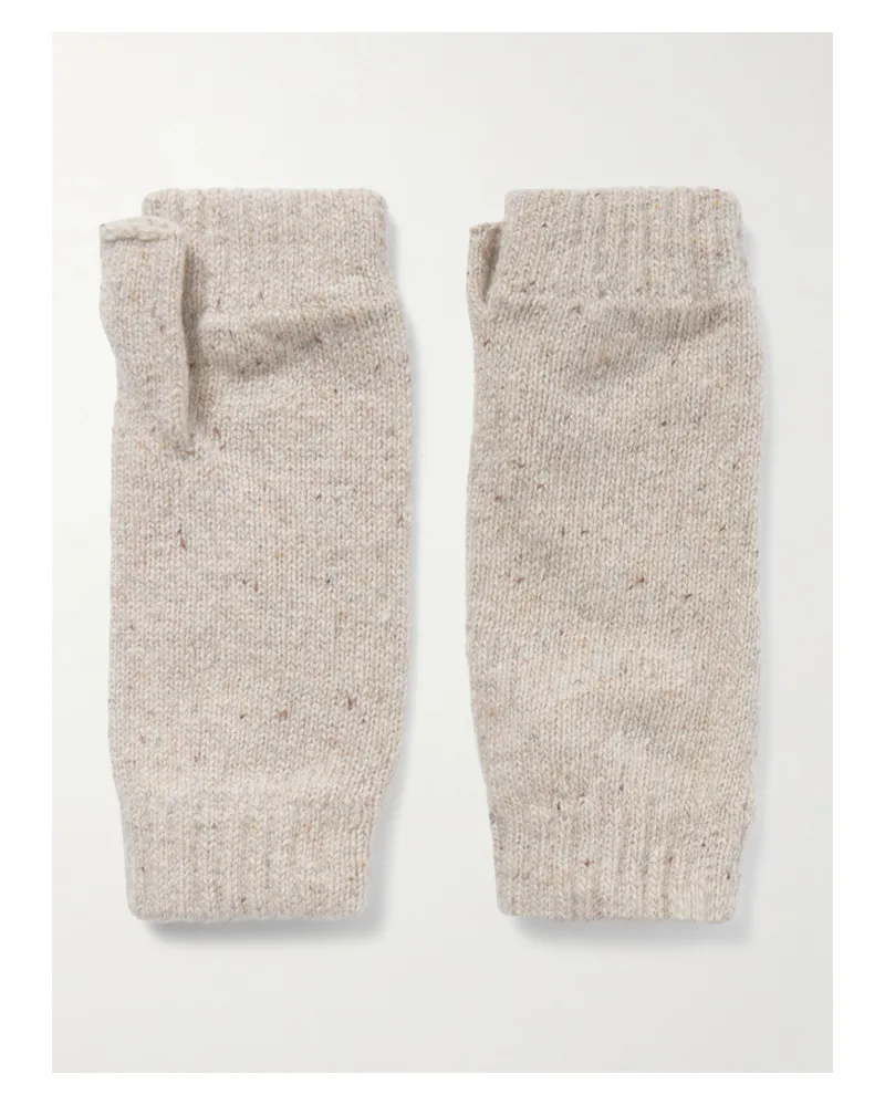 Johnstons of Elgin Cashmere Wrist Warmers - Neutrals Neutrals