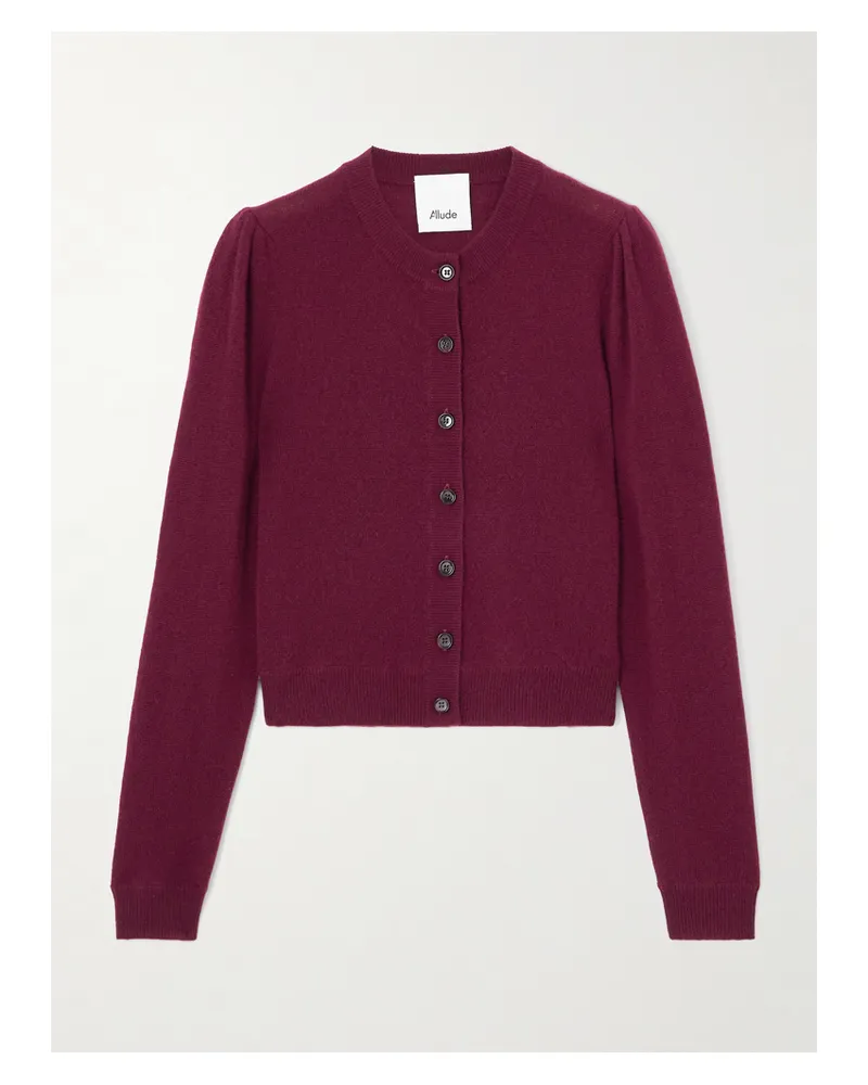 ALLUDE Cardigan Aus Kaschmir - Burgunder Burgunder