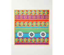 Paula's Ibiza Tuch Aus Bedrucktem Seiden-twill - Mehrfarbig