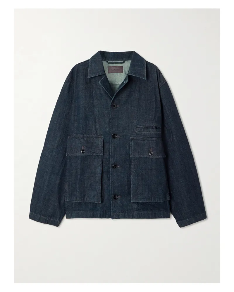 Christophe Lemaire Jacke Aus Bio-denim - Blau Blau