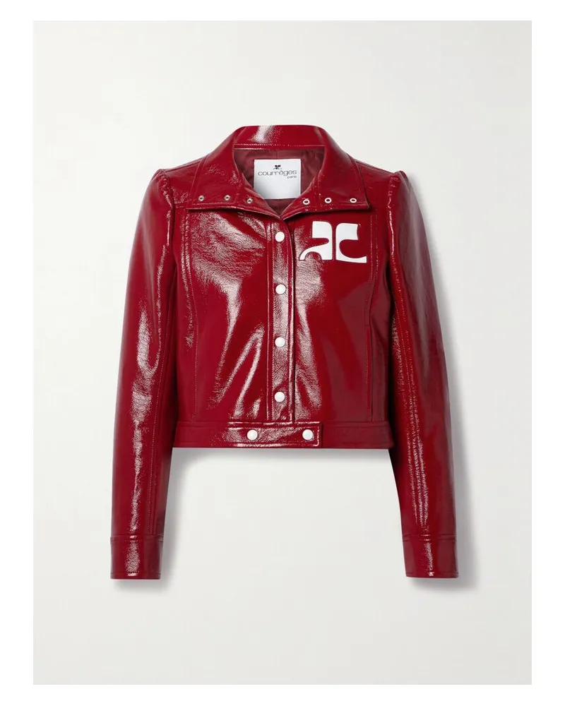 Courrèges Reedition Jacke Aus Einer Beschichteten Baumwollmischung - Rot Rot