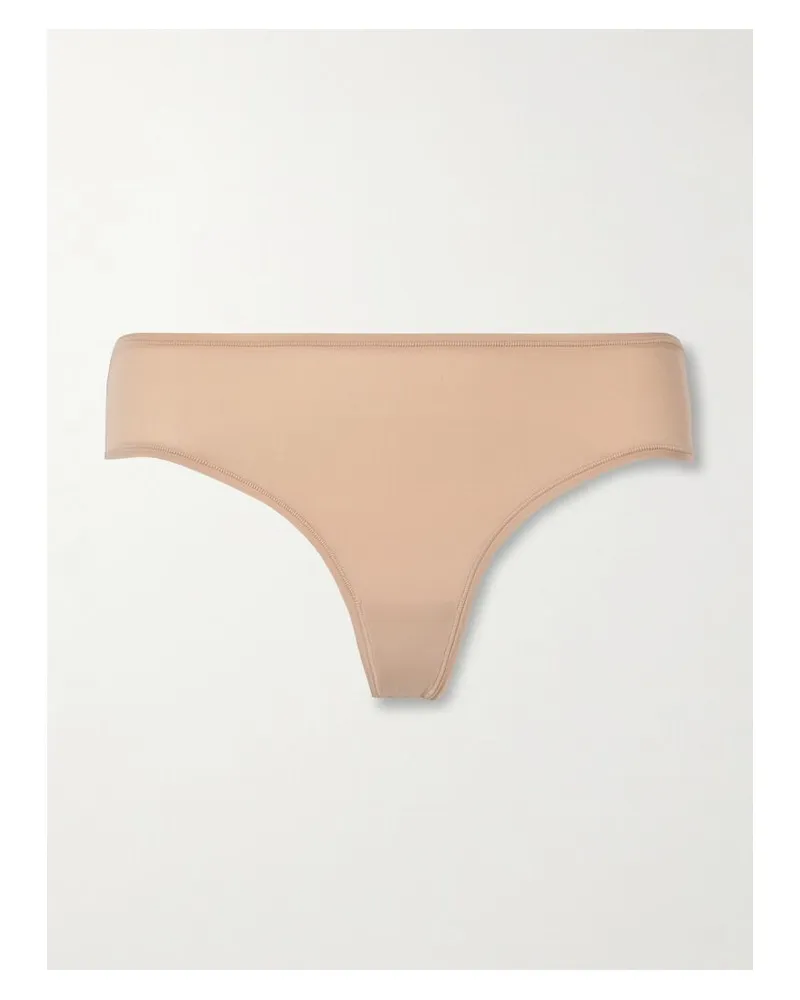SKIMS Fits Everybody Thong – Clay – String - Neutral Neutral