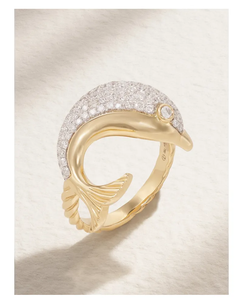 Yvonne Léon Ring Aus 18 Karat Gold Mit Diamanten Gold
