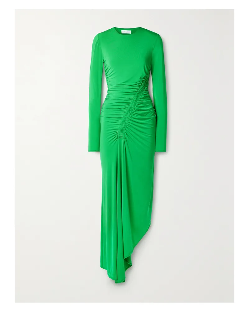 A.L.C. Adeline Asymmetrisches Midikleid Aus Stretch-jersey - Grün Grün