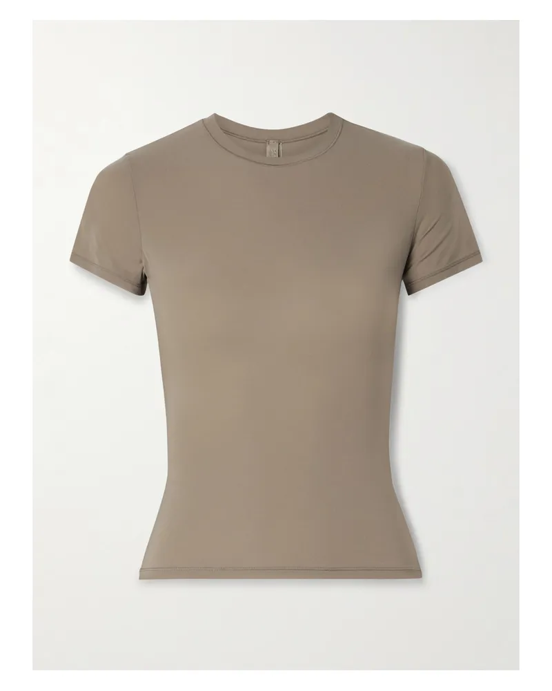 SKIMS Fits Everybody T-shirt – Truffle – T-shirt - Braun Braun