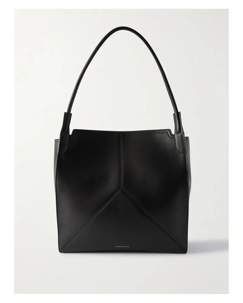 Victoria Beckham The Victoria Soft Paneled Leather Tote - Black Black