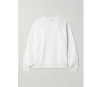 Miles Sweatshirt Aus Baumwoll-jersey Mit Stickerei - Weiß