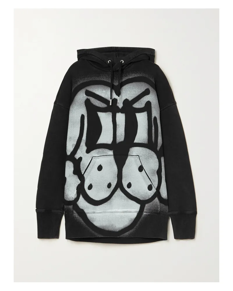 Givenchy Hoodie Aus Baumwoll-jersey Mit Print - Schwarz Schwarz
