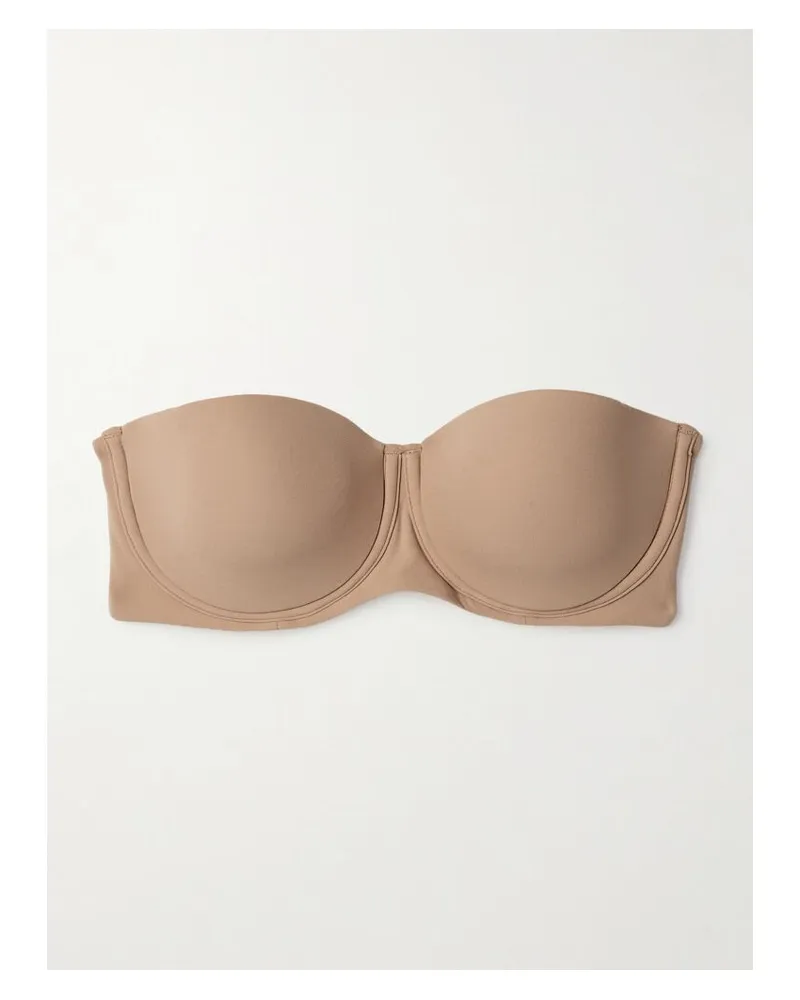 SKIMS Fits Everybody Strapless Bra – Clay – Bandeau-bh - Neutral Neutral