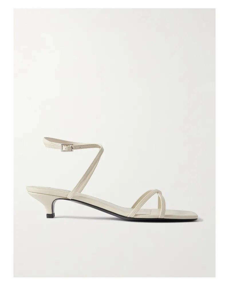 Totême Sandalen Aus Leder - Wollweiß Wollweiß