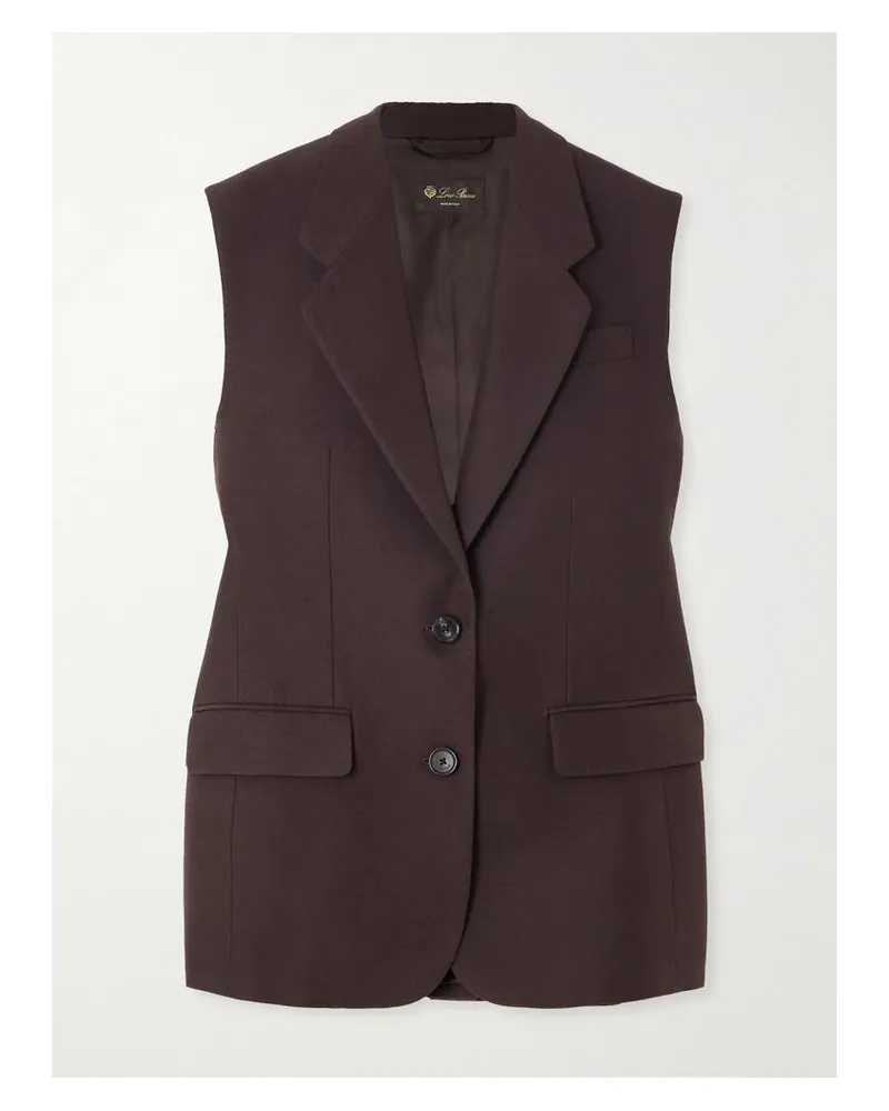 Loro Piana Cedric Weste Aus Seide - Braun Braun