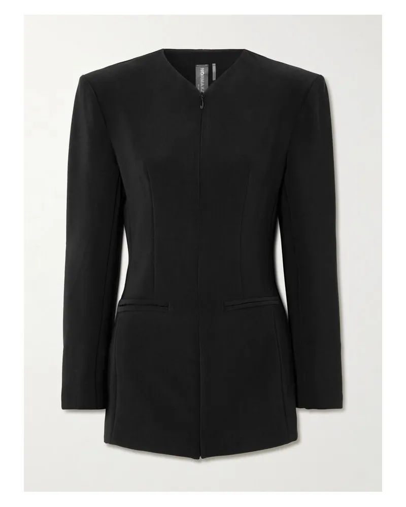 Norma Kamali Jacke Aus Ponte - Schwarz Schwarz