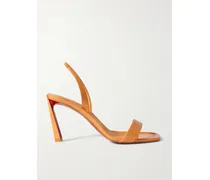 O Condora 85 Slingback-sandalen Aus Lackleder - Orange