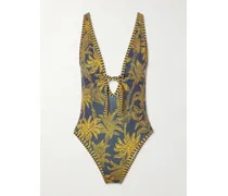 Destination Printed Swimsuit - Blue