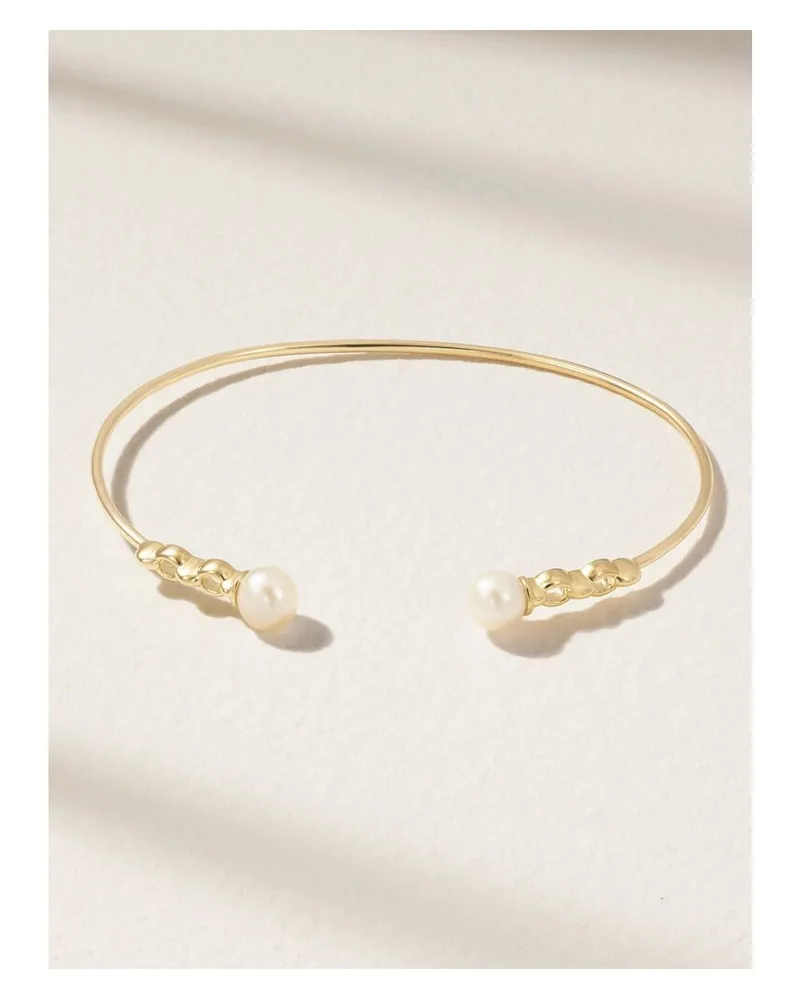 MIZUKI Sea Of Beauty Armspange Aus 14 Karat Gold Mit Perlen Gold