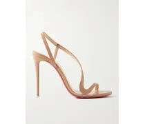 Rosalie 100 Pvc-trimmed Leather Sandals - Neutrals