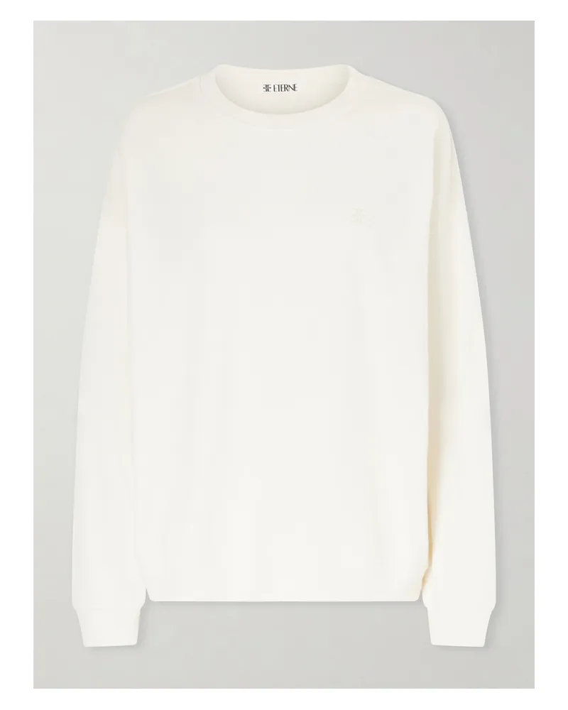ÉTERNE Cotton-jersey Sweater - Neutrals Neutrals