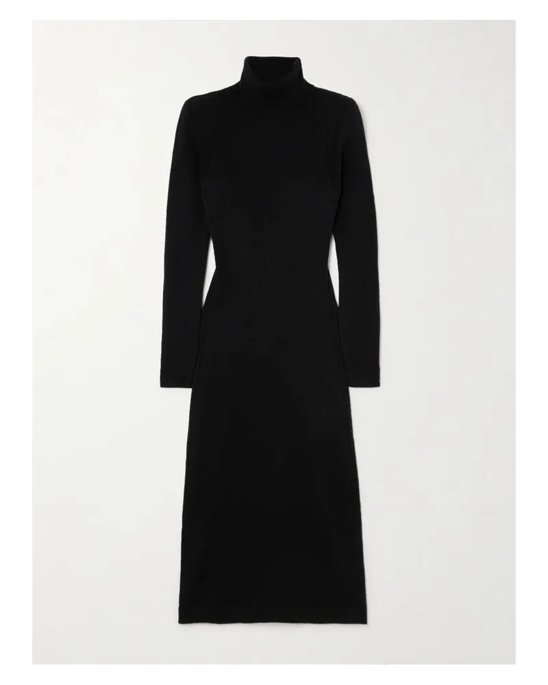 Tom Ford Midikleid Aus Kaschmir Mit Rollkragen Und Cut-out - Schwarz Schwarz