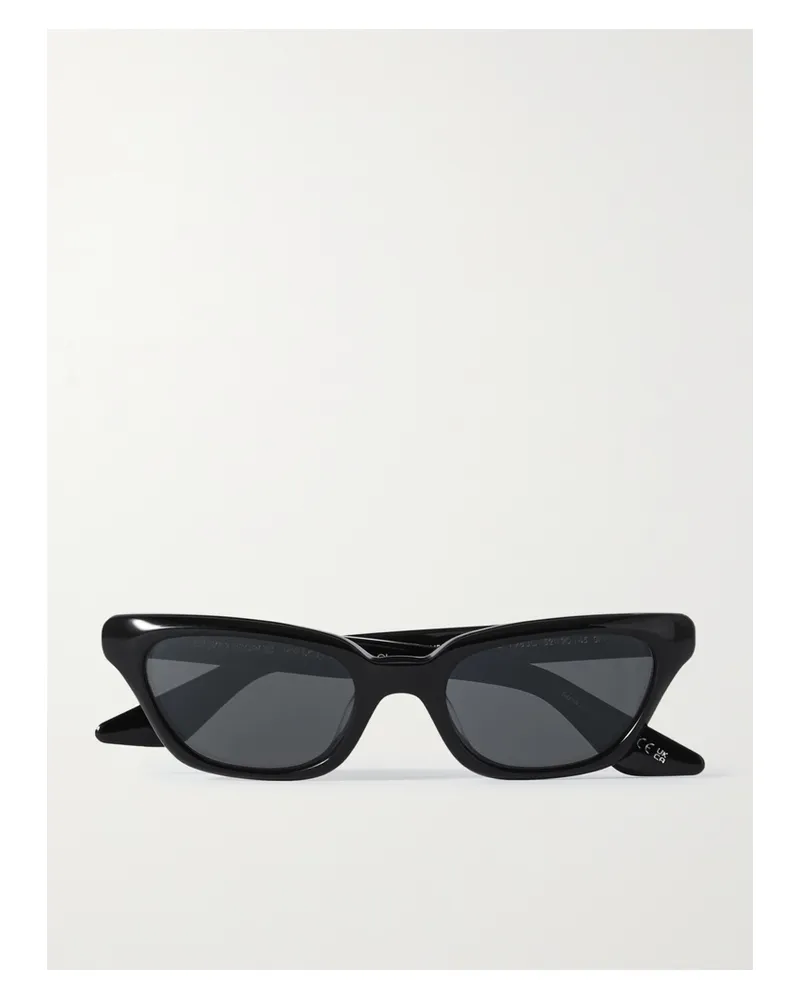 Oliver Peoples Khaite 1983c Cat-eye Acetate And Gold-tone Sunglasses - Black Black