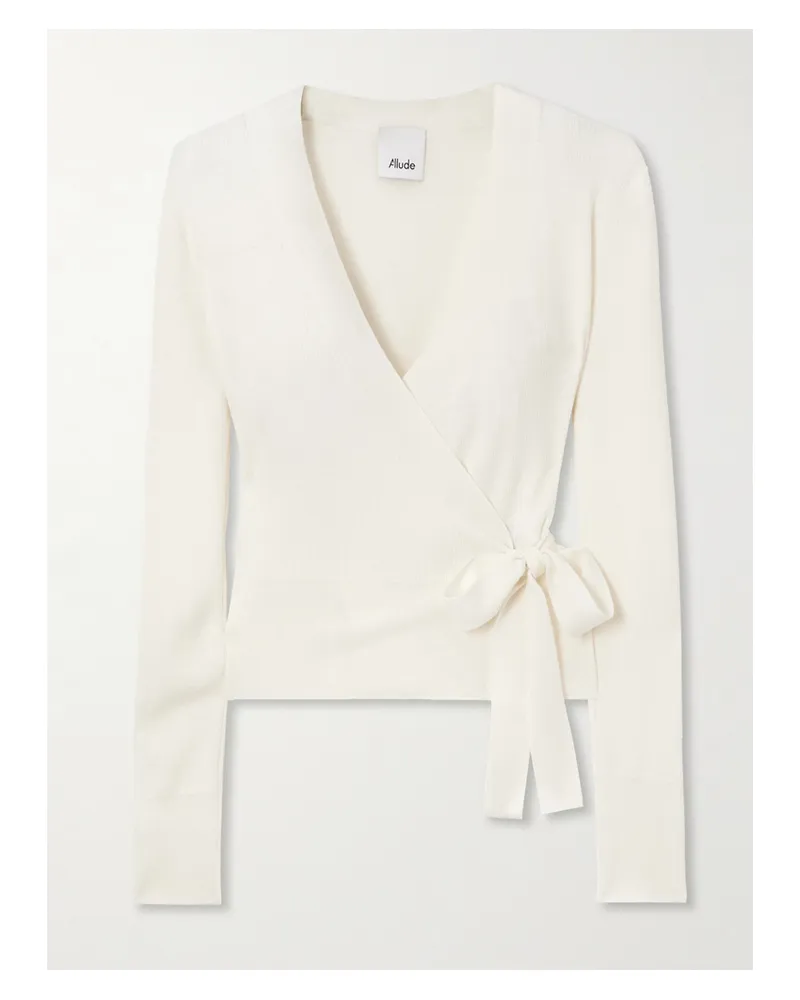 ALLUDE Wickel-cardigan Aus Wolle - Creme Creme