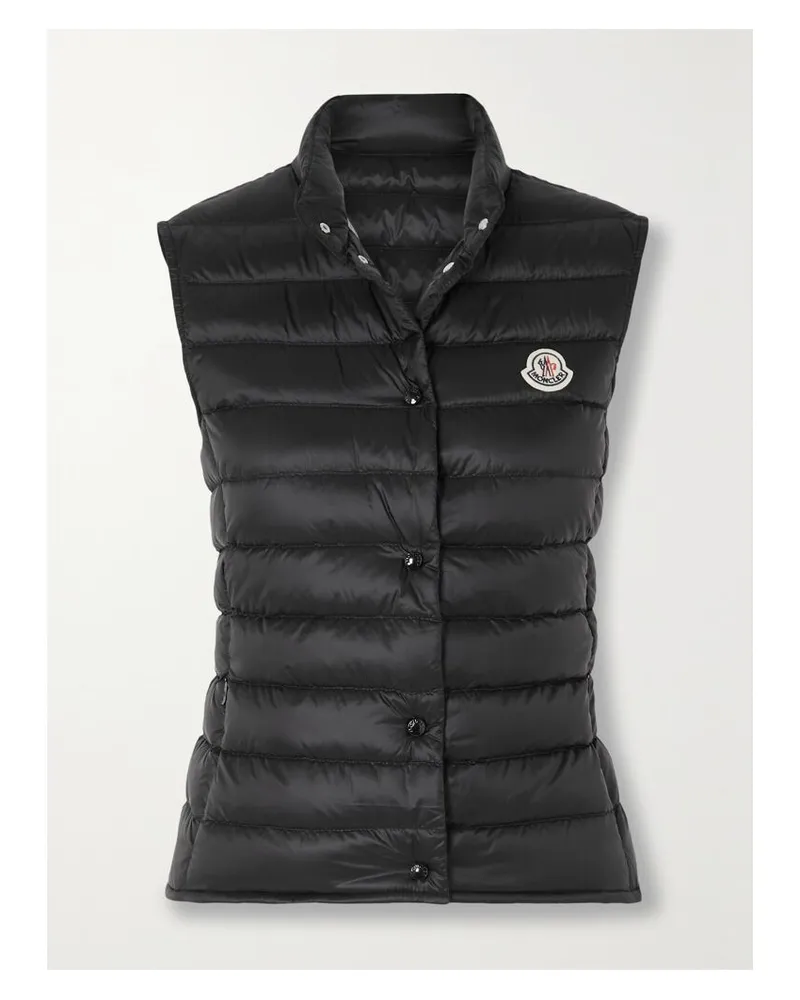 Moncler Liane Daunenweste Aus Gestepptem Shell - Schwarz Schwarz