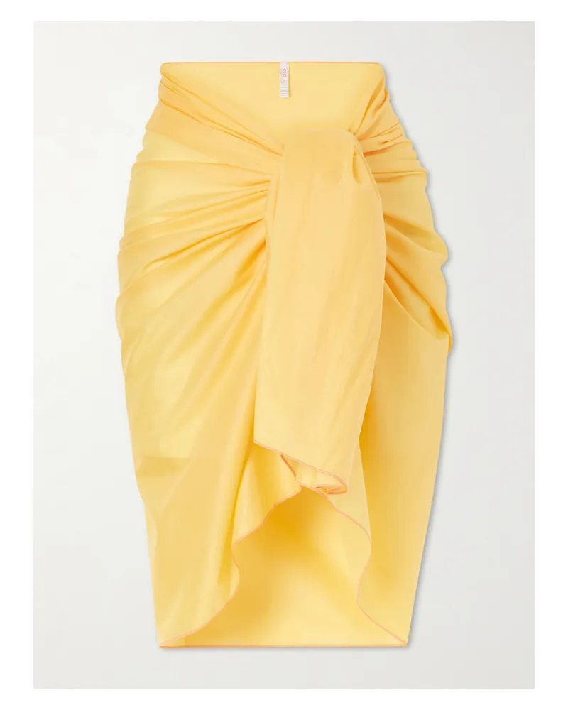 Eres Cabine Cotton-voile Pareo - Yellow Yellow