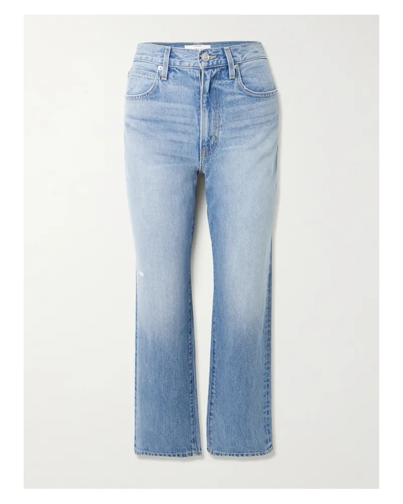 SLVRLAKE London Crop Hoch Sitzende Jeans Mit Geradem Bein - Blau Blau