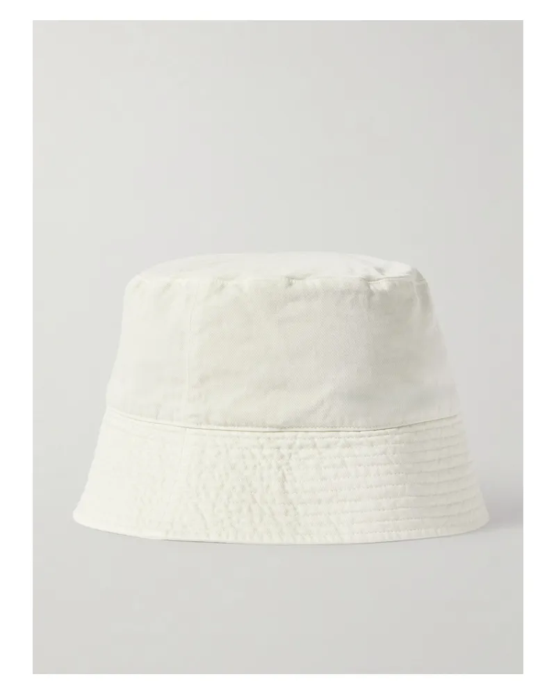 AURALEE Kijima Takayuki Finx Fischerhut Aus Baumwoll-twill - Elfenbein Elfenbein