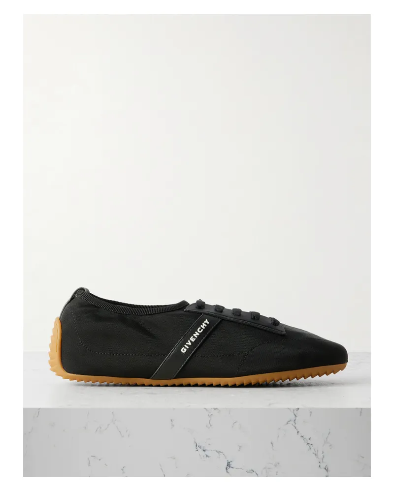 Givenchy Sneakers Aus Mesh Mit Lederbesätzen - Schwarz Schwarz