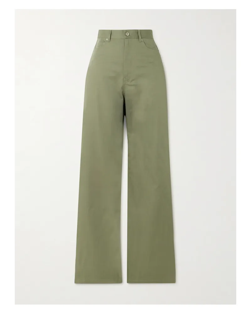 Loewe Hose Mit Geradem Bein Aus Baumwoll-twill - Grün Grün