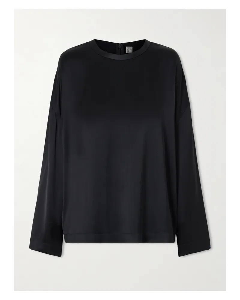 Totême Satin Top - Black Black