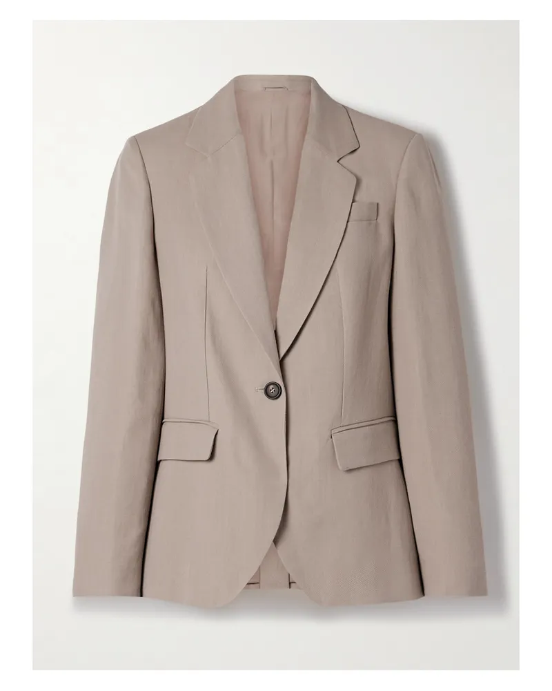 Brunello Cucinelli Blazer Aus Twill - Neutral Neutral