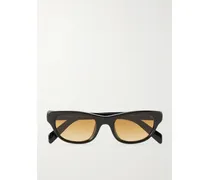 D-frame Acetate Sunglasses - Black