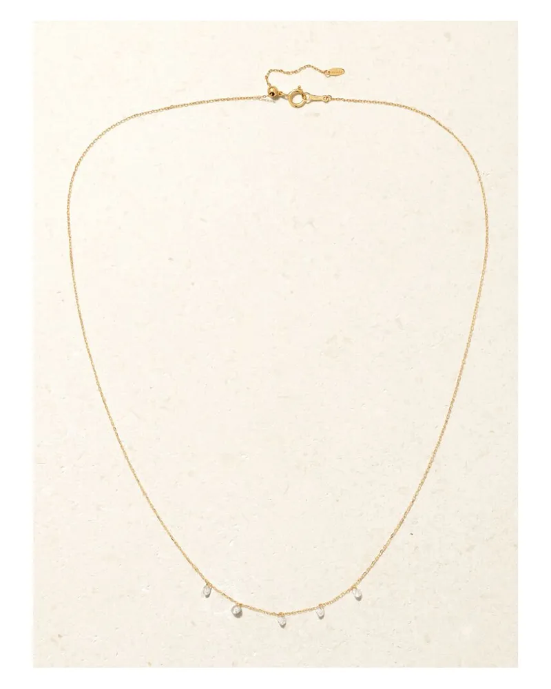 PERSEE Danaé Kette Aus 18 Karat Gold Mit Diamanten Gold