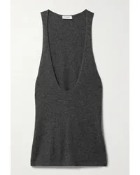 Saint Laurent Tanktop aus Kaschmir Grau