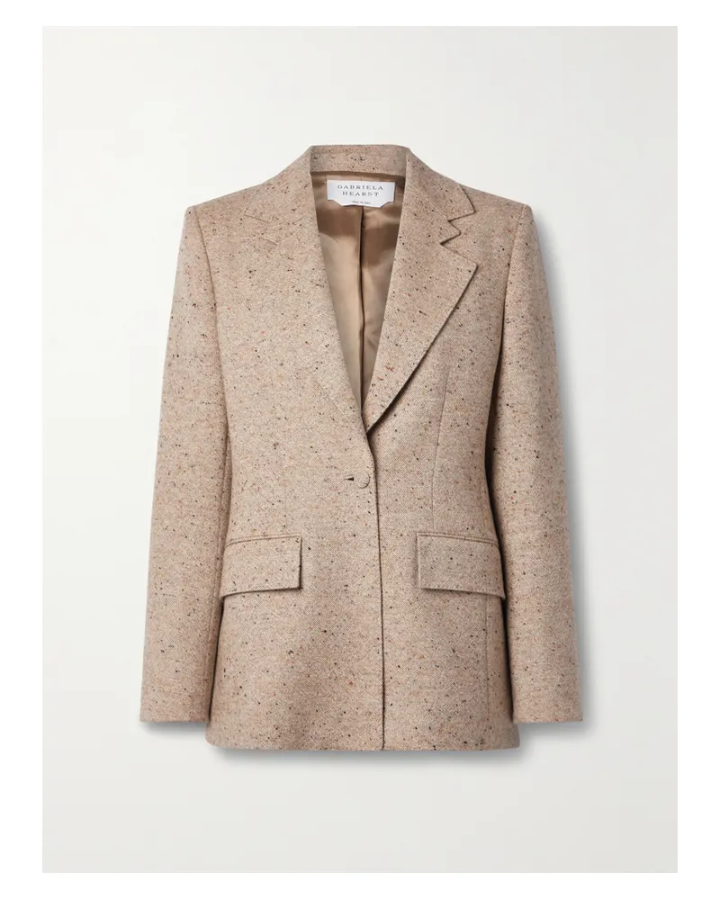 Gabriela Hearst Delmas Blazer Aus Einer Woll-kaschmirmischung - Neutral Neutral