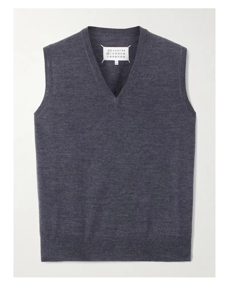 Maison Margiela Pollunder Aus Wolle - Blau Blau