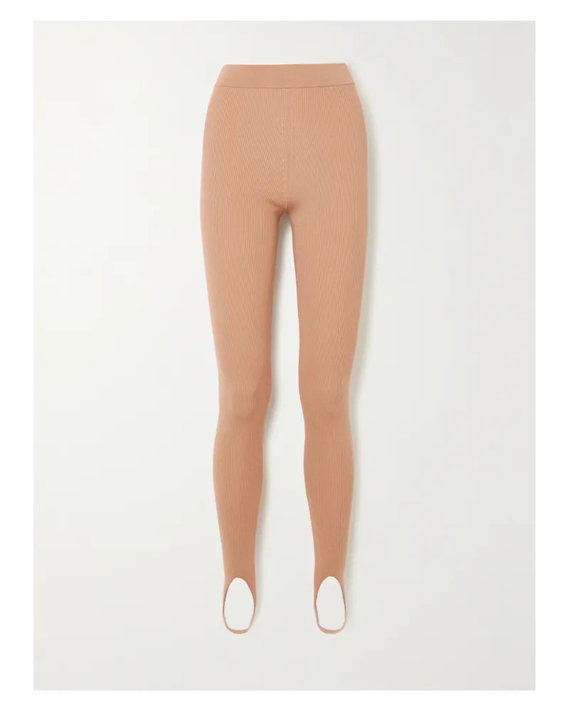 Tom Ford Leggings Aus Einer Gerippten Kaschmirmischung Mit Steg - Neutral Neutral