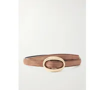 Suede Waist Belt - Brown