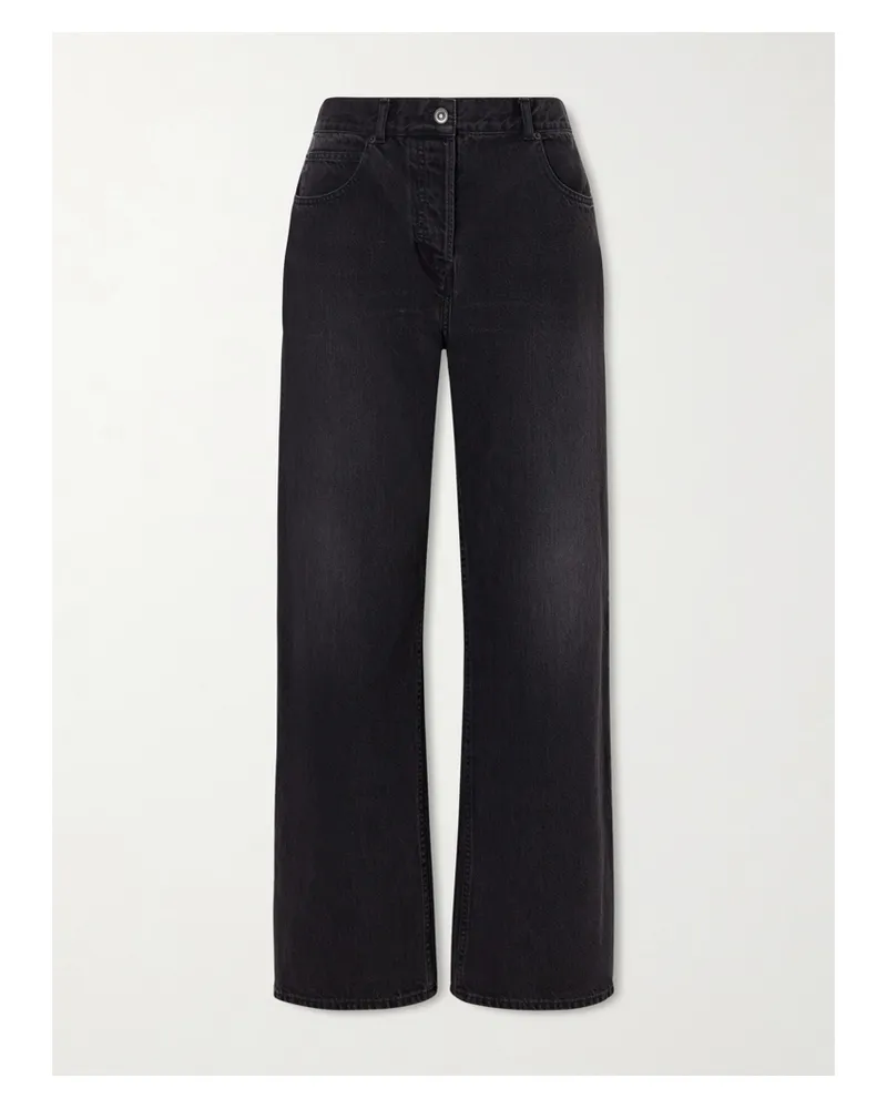 The Row Finbar High-rise Wide-leg Jeans - Black Black