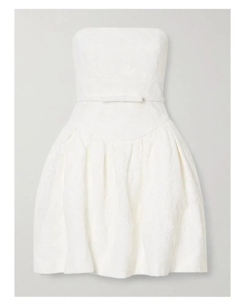 Self-Portrait Trägerloses Minikleid Aus Spitze - Creme Creme